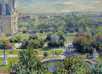 Vue des jardins des Tuileries, Paris, 1876